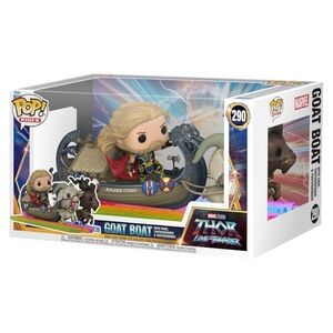 Funko Pop! Ride Super Deluxe Marvel's Thor Love & Thunder The Goat Boat 290 NEW